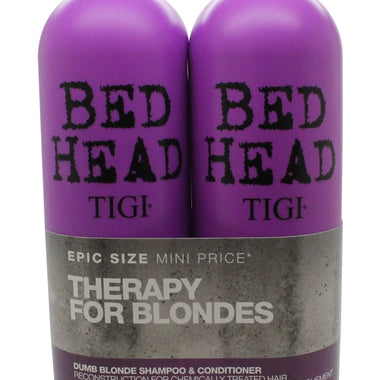 Tigi Duo Pack Bed Head Dumb Blonde 750ml Shampoo + 750ml Conditioner - Quality Home Clothing| Beauty