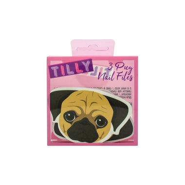 Tilly & Friends Pug Nail Files Gift Set 3 x Nail Files - Quality Home Clothing| Beauty