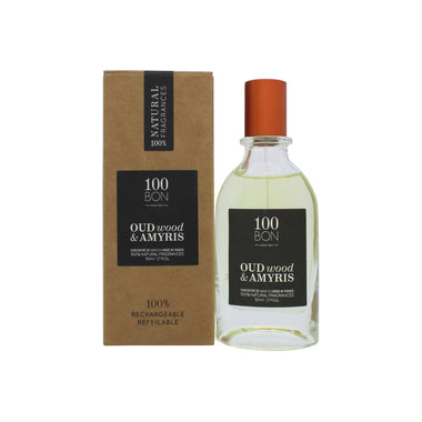 100BON Oud Wood & Amyris Refillable Eau de Parfum Concentrate 50ml Spray - QH Clothing