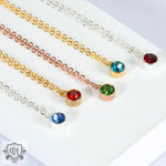 18K Gold Noble Simple Inlaid Round Tianhe Stone Design Simple Style Necklace - QH Clothing