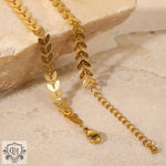 18K Gold Arrow Chain Anklet - QH Clothing