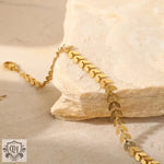 18K Gold Arrow Chain Anklet - QH Clothing