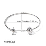 18K Gold Fashionable Simple Ball Design Bracelet - QH Clothing