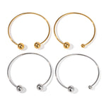 18K Gold Fashionable Simple Ball Design Bracelet - QH Clothing