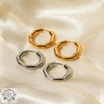 18K Gold Bamboo Knot Earrings - QH Clothing