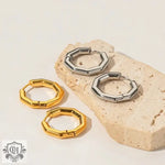 18K Gold Bamboo Knot Earrings - QH Clothing