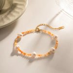 18K Gold Baroque Pendant Natural Stone Versatile Bracelet and Necklace - QH Clothing