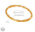 18K gold trendy fashionable round bead/star/bamboo shape/irregular design bracelet - QH Clothing