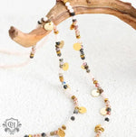 18K Gold Beaded and Disc Necklace - QH Clothing