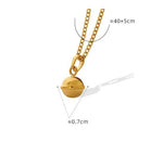 18K Gold Bell Pendant Necklace - QH Clothing