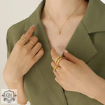 18K Gold Bell Pendant Necklace - QH Clothing