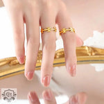 18K Gold Bow Design Ring - QH Clothing