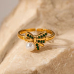 18K Gold Bow Knot Ring - QH Clothing