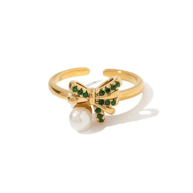 18K Gold Bow Knot Ring - QH Clothing