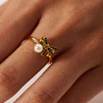 18K Gold Bow Knot Ring - QH Clothing