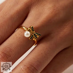 18K Gold Bow Knot Ring - QH Clothing