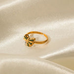 18K Gold Bow Knot Ring - QH Clothing