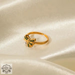 18K Gold Bow Knot Ring - QH Clothing