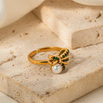 18K Gold Bow Knot Ring - QH Clothing