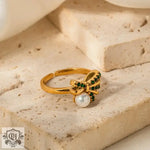 18K Gold Bow Knot Ring - QH Clothing