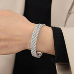 18K gold light luxury simple braided design versatile bracelet - QH Clothing