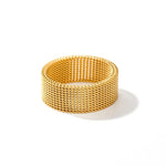 18K Gold Braided Elegance Ring - QH Clothing