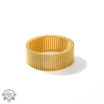 18K Gold Braided Elegance Ring - QH Clothing