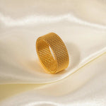 18K Gold Braided Elegance Ring - QH Clothing