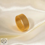 18K Gold Braided Elegance Ring - QH Clothing