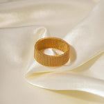 18K Gold Braided Elegance Ring - QH Clothing