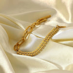 18K Gold Buckle Design Bracelet - QH Clothing