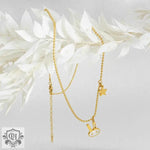 18K Gold Bunny and Star Pendant Necklace - QH Clothing