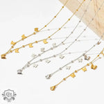 18K Gold Butterfly Bracelet and Necklace - QH Clothing