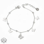 18K Gold Butterfly Bracelet and Necklace - QH Clothing