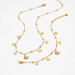 18K Gold Butterfly Bracelet and Necklace - QH Clothing