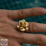 18K Gold Camellia Ring - QH Clothing