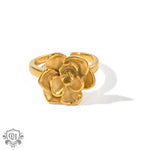 18K Gold Camellia Ring - QH Clothing