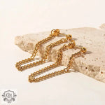 18K Gold Chain Drop Earrings - QH Clothing