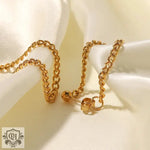 18K Gold Chain Drop Earrings - QH Clothing