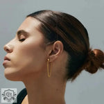 18K Gold Chain Drop Earrings - QH Clothing