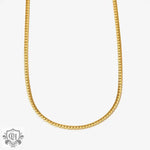 18K Gold Chic Cuban Chain Necklace and Bracelet - QH Clothing