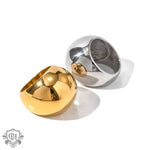 18K Gold Chunky Spherical Ring - QH Clothing