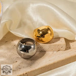 18K Gold Chunky Spherical Ring - QH Clothing