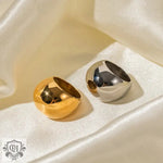 18K Gold Chunky Spherical Ring - QH Clothing