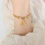 18K Gold Classic and Fashionable Initial Bracelet - QH Clothing