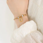 18K Gold Classic and Fashionable Initial Bracelet - QH Clothing