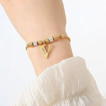 18K Gold Classic and Fashionable Initial Bracelet - QH Clothing