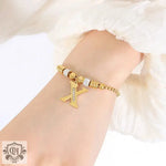 18K Gold Classic and Fashionable Initial Bracelet - QH Clothing