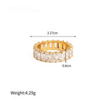 18K Gold Colourful Zircon Rings - QH Clothing