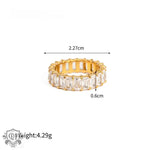 18K Gold Colourful Zircon Rings - QH Clothing